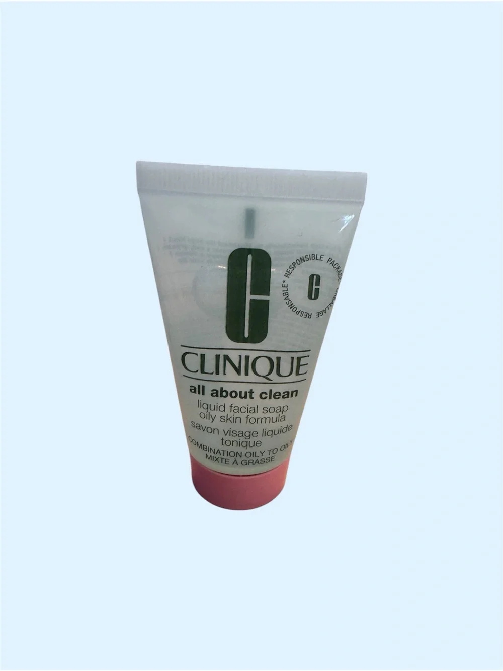 Clinique All About Clean Liquid Facial Soap Oily Skin Formula Travel Size